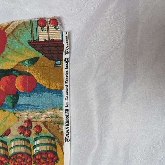 Fabric Stash Joan Kessler "Harvest Country" Vtg Fall Pumpkin Farm 5 Pieces READ - Picture 2 of 7